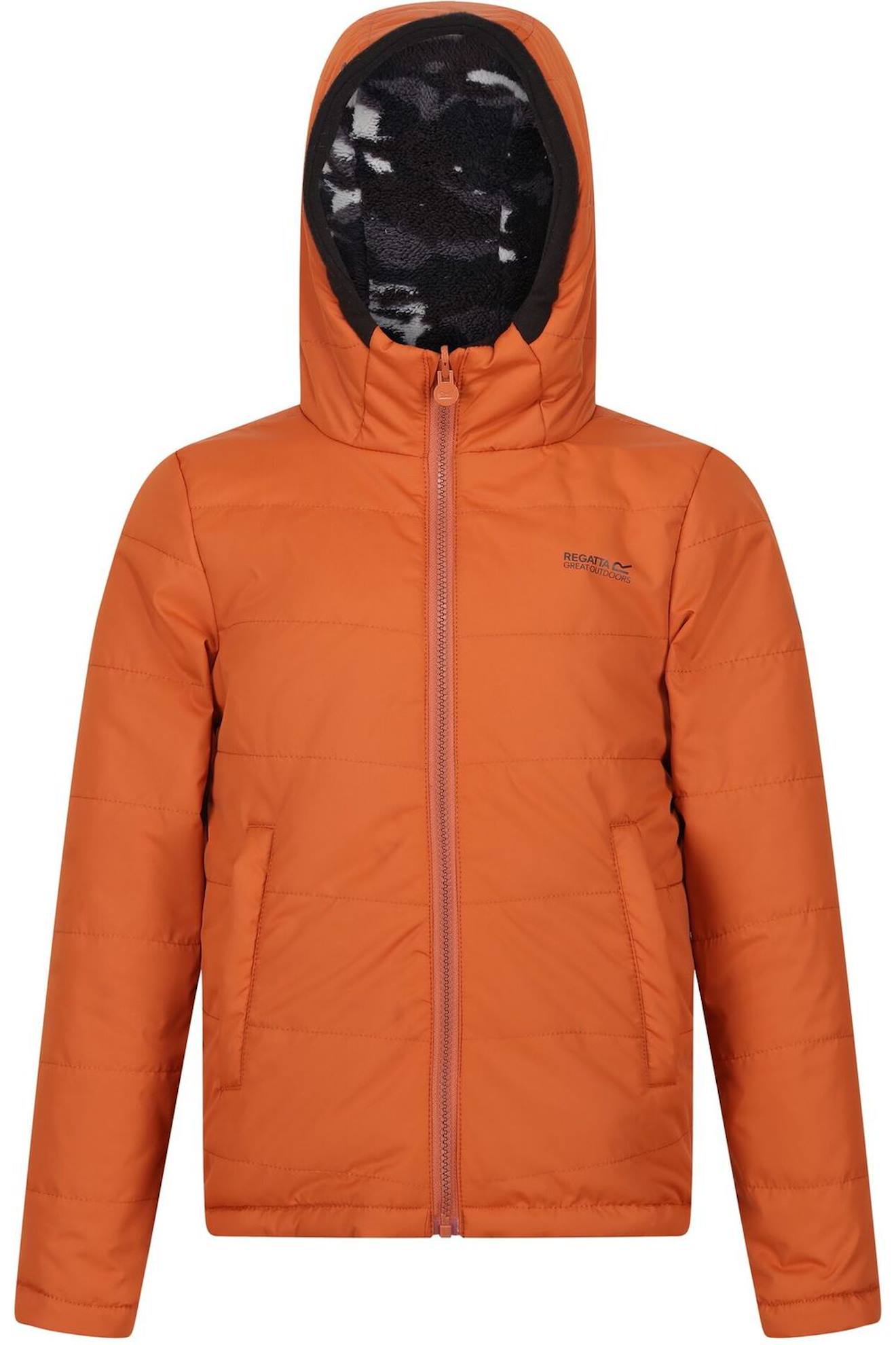 Veste Polyester Kyrell Orange Brûlé / Noir