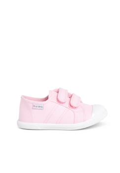 Chaussures-Chaussures fille 23-38-Baskets en toile avec scratchs pour enfant