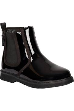 Bottines chelsea pu verni ziya  - vertbaudet enfant