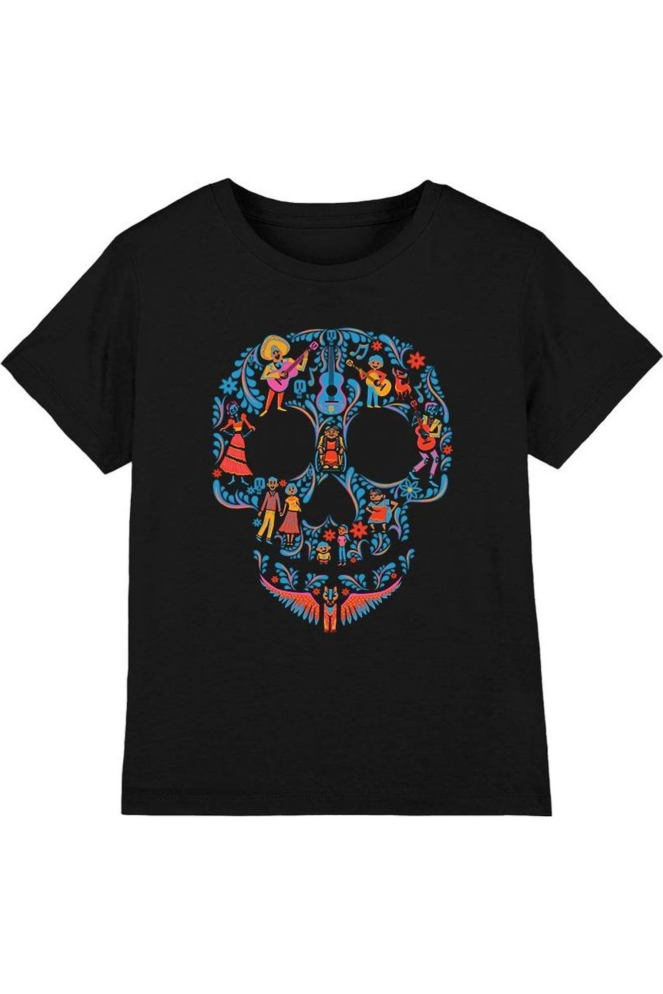 T-shirt Coton Day Of The Dead Noir