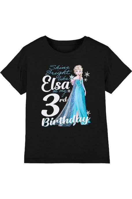 Fille-T-shirt, sous-pull-T-shirt elsa coton la reine des neiges bright like elsa