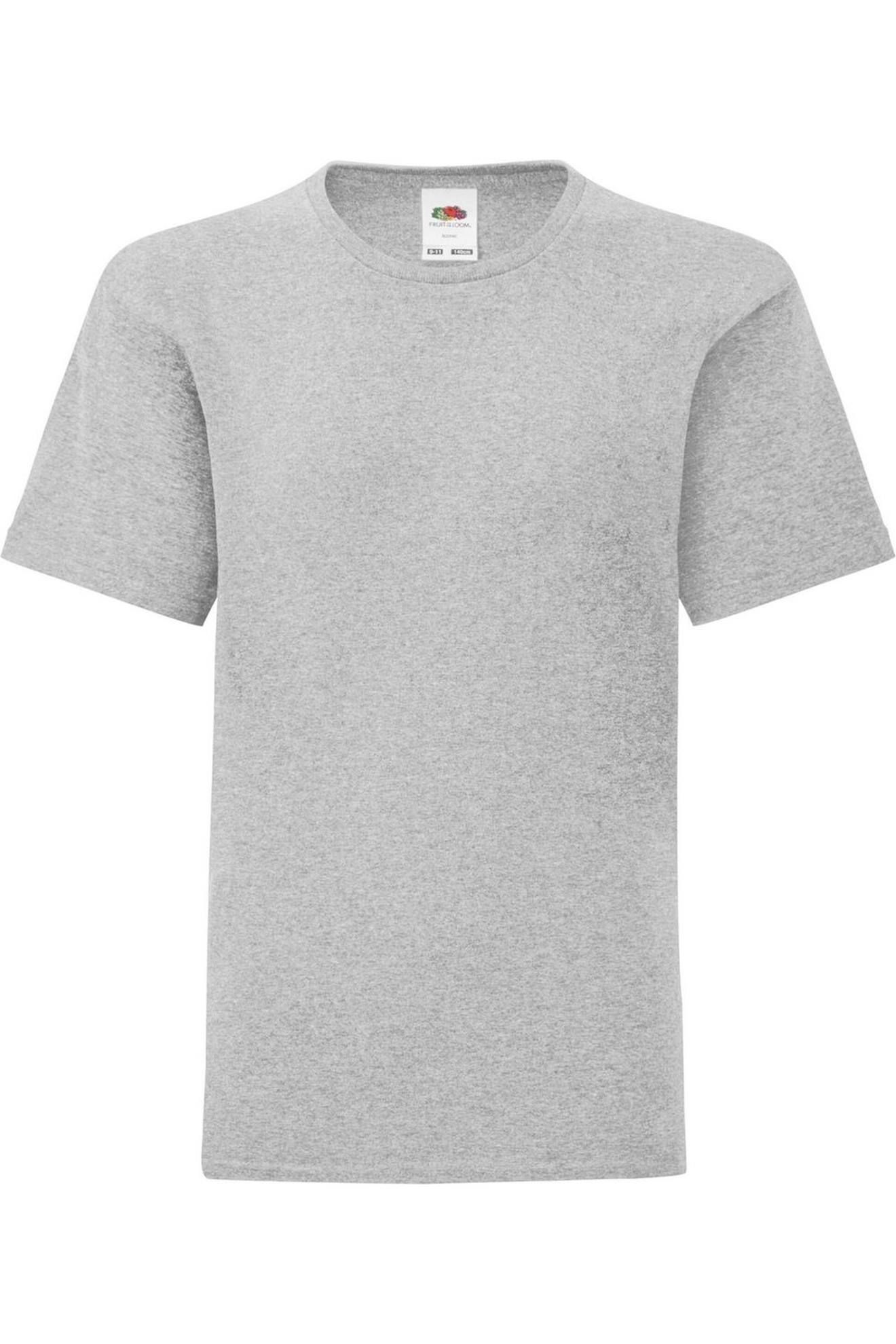 T-shirt Coton Iconic Gris Chiné