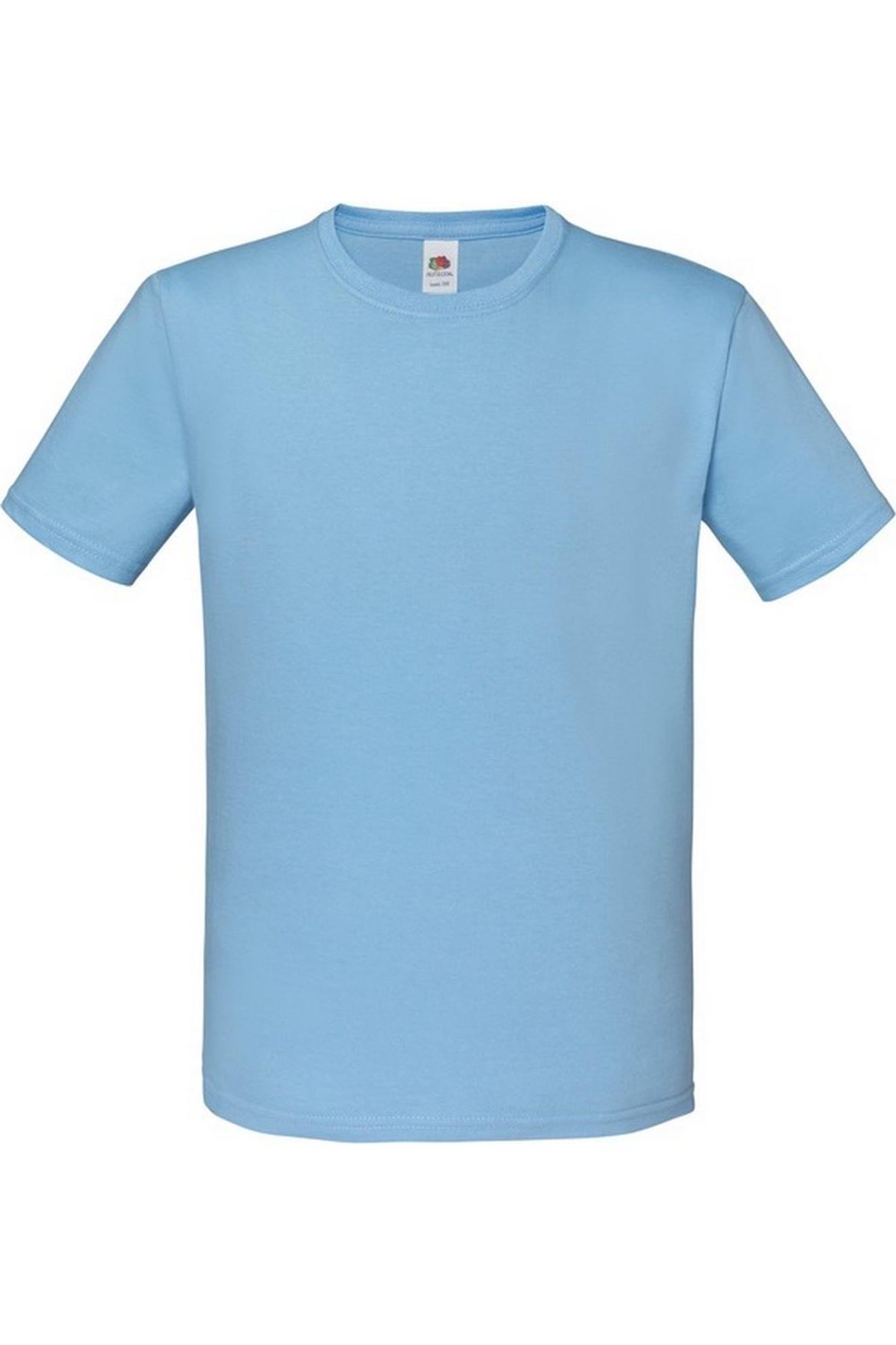 T-shirt Iconic Coton Peigné Et Filé À L'anneau 150 Bleu Ciel