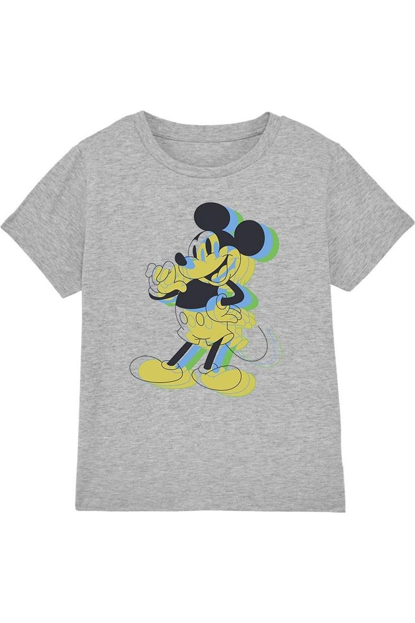 T-shirt Coton Disney Trippy Gris Chiné