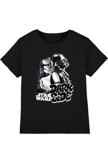 Fille-T-shirt, sous-pull-T-shirt coton star wars dark side duo