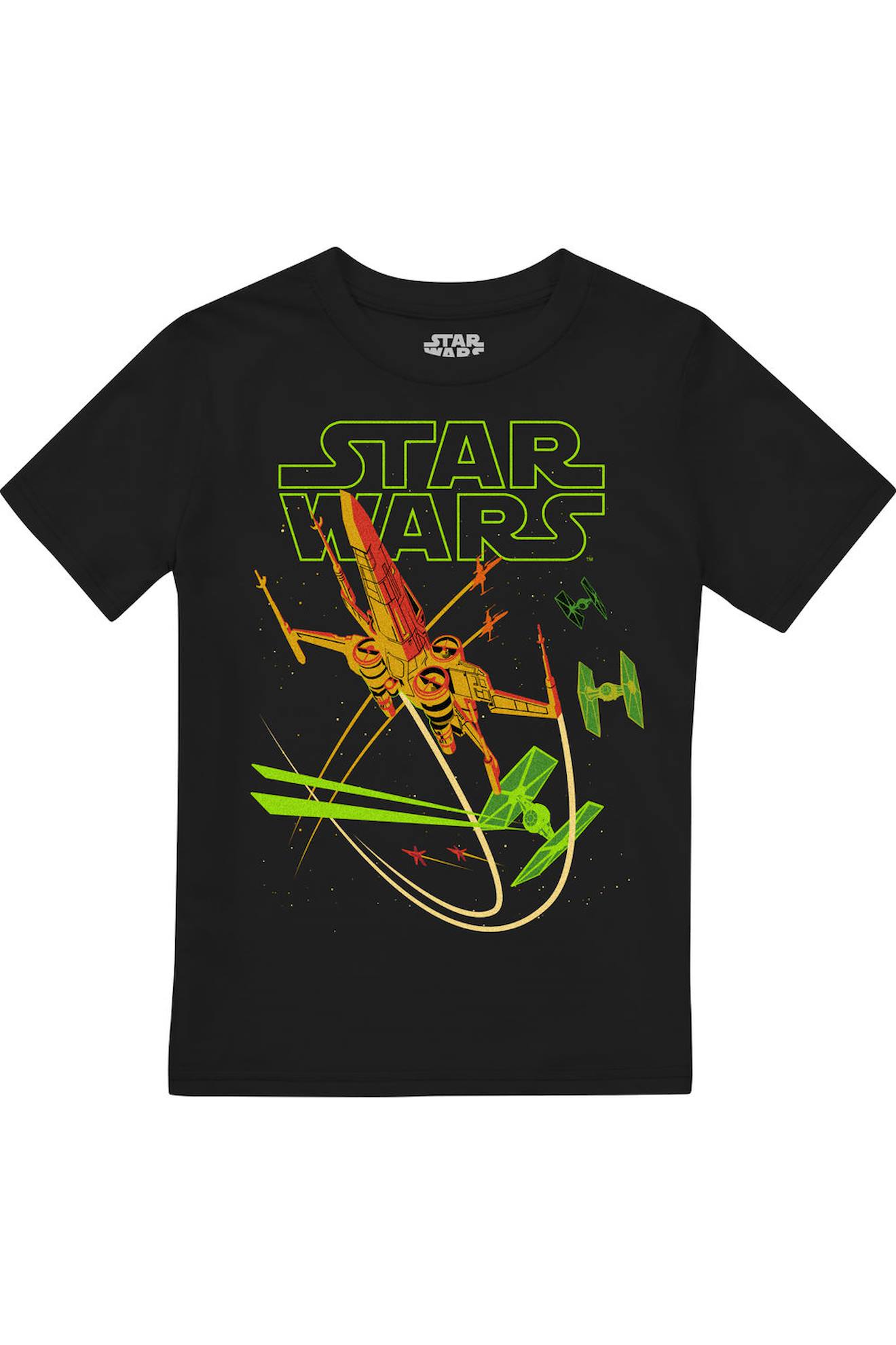 T-shirt Motif Aile-x Coton Star Wars Noir