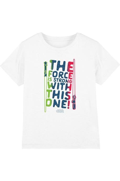 Fille-T-shirt manches courtes coton star wars force is strong