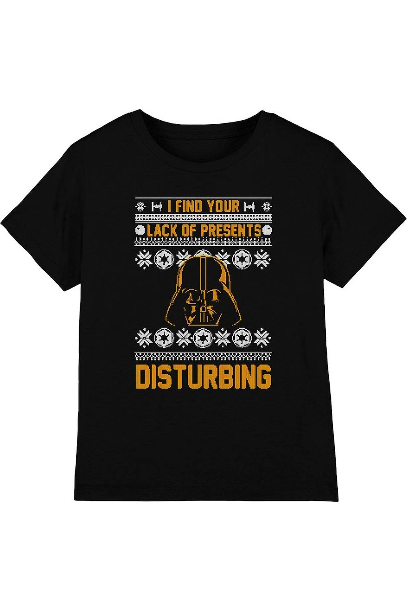 T-shirt Noël Coton Star Wars Lack Of Christmas Presents Noir