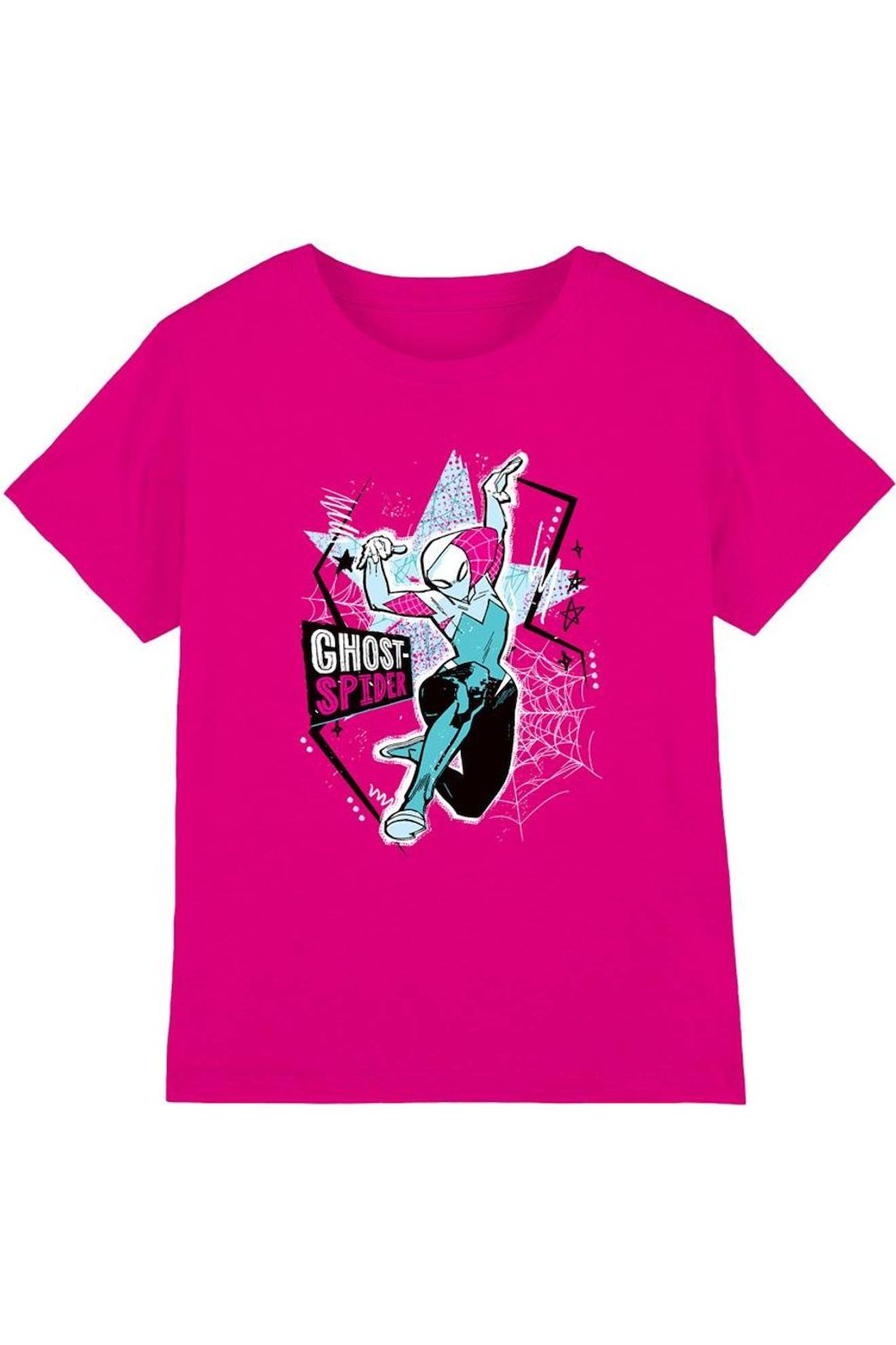 T-shirt Ghost-spider Coton Webstar Fuchsia