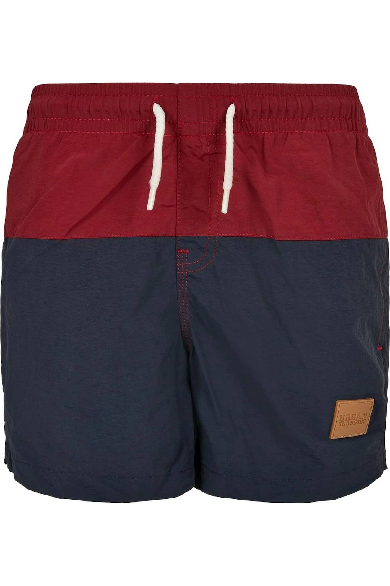 Short De Bain Bleu Marine / Bordeaux
