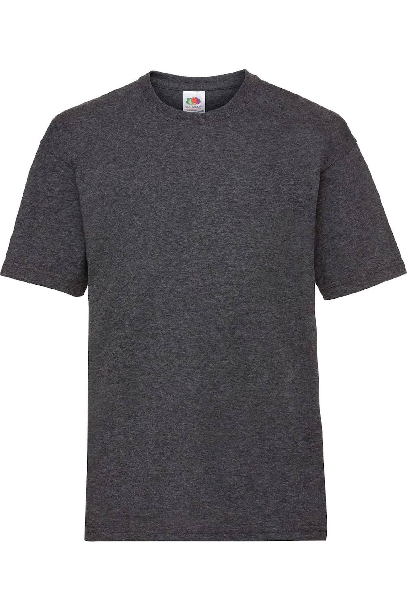 T-shirt Coton Valueweight Gris Foncé Chiné