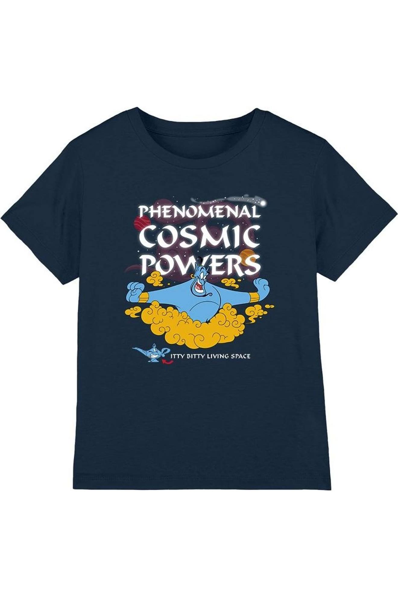 T-shirt Coton Aladdin Has Phenomenal Cosmic Powers Bleu Marine