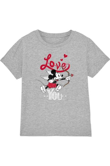 Fille-T-shirt coton disney love you