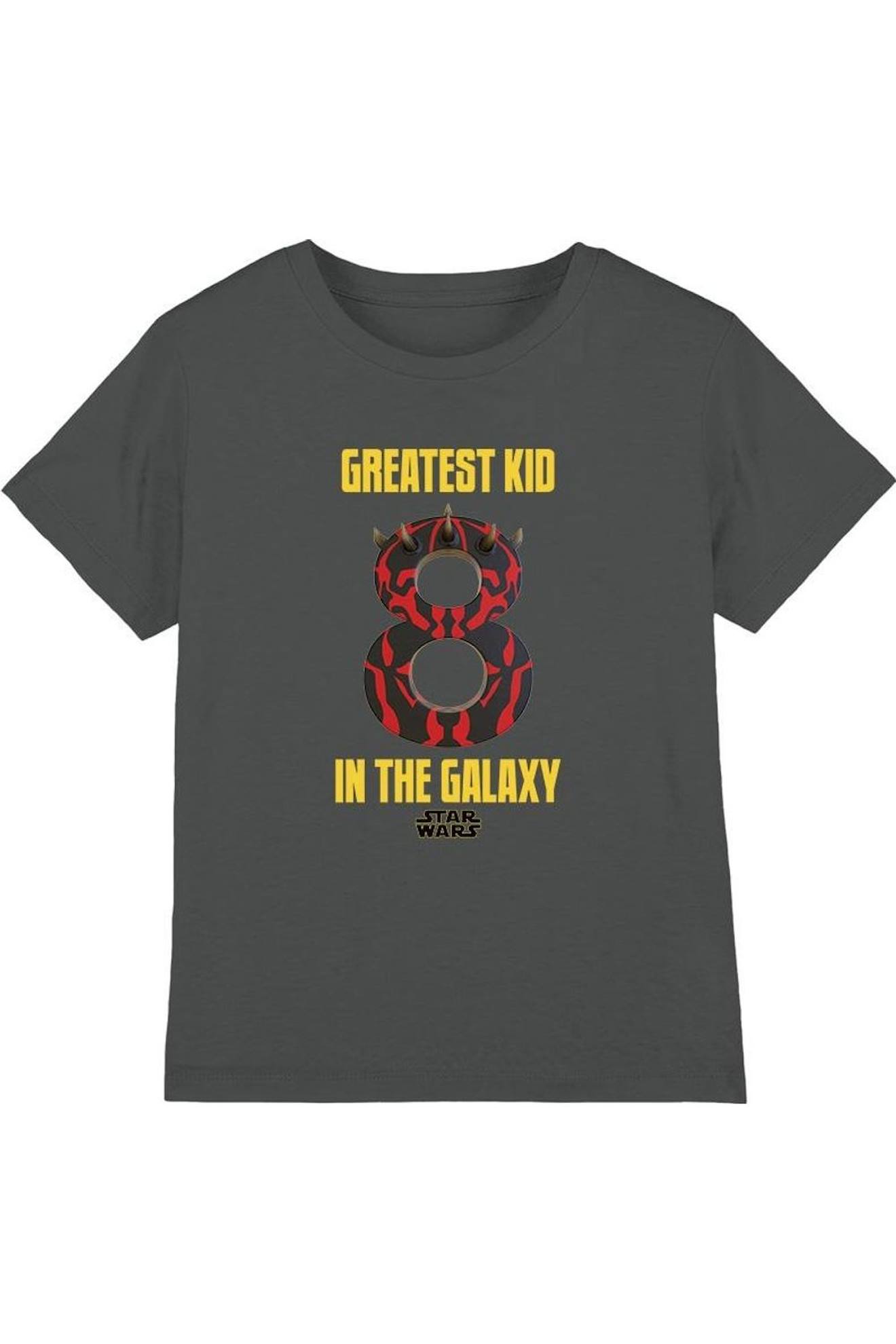 T-shirt Motif Dark Maul Coton Star Wars Greatest Kid Charbon