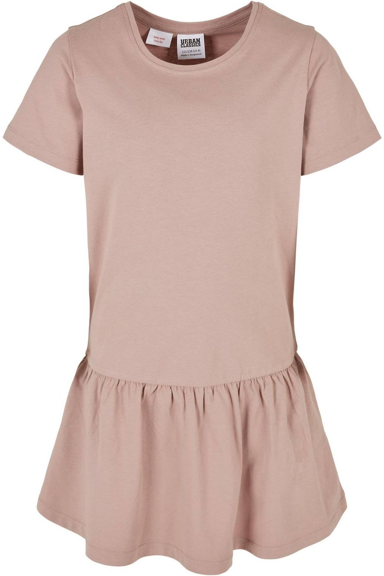 Robe T-shirt En Coton Peigné De Qualité Supérieure Valance Rose Pâle