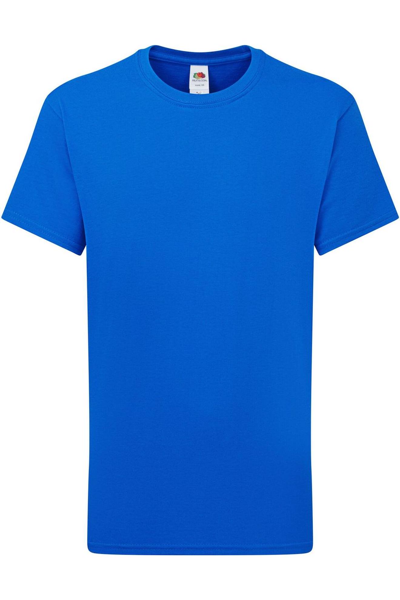 T-shirt Iconic 195 En Coton Peigné De Qualité Supérieure Bleu Roi