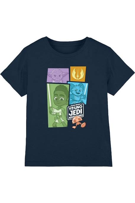 Fille-T-shirt, sous-pull-T-shirt coton star wars young jedi adventure