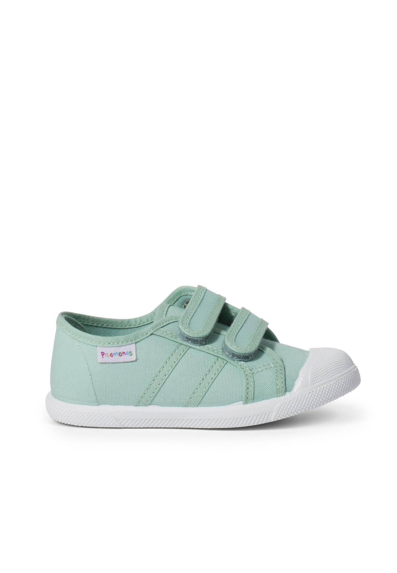 Baskets En Toile Avec Scratchs Pour Enfant Vert Menthe