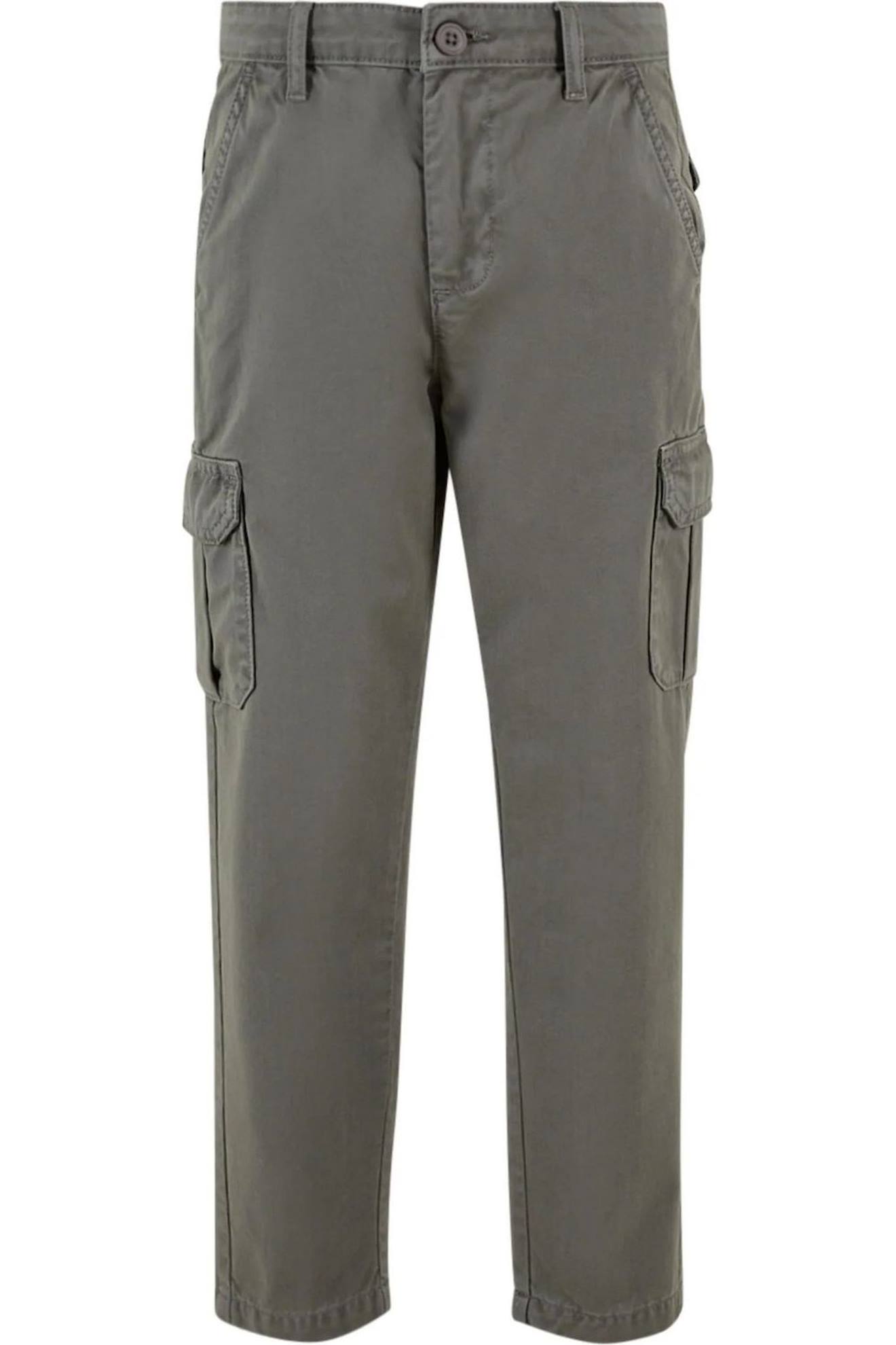 Pantalon À Poches Coton Anthracite