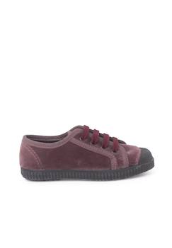 Chaussures-Baskets enfants en velours avec lacets
