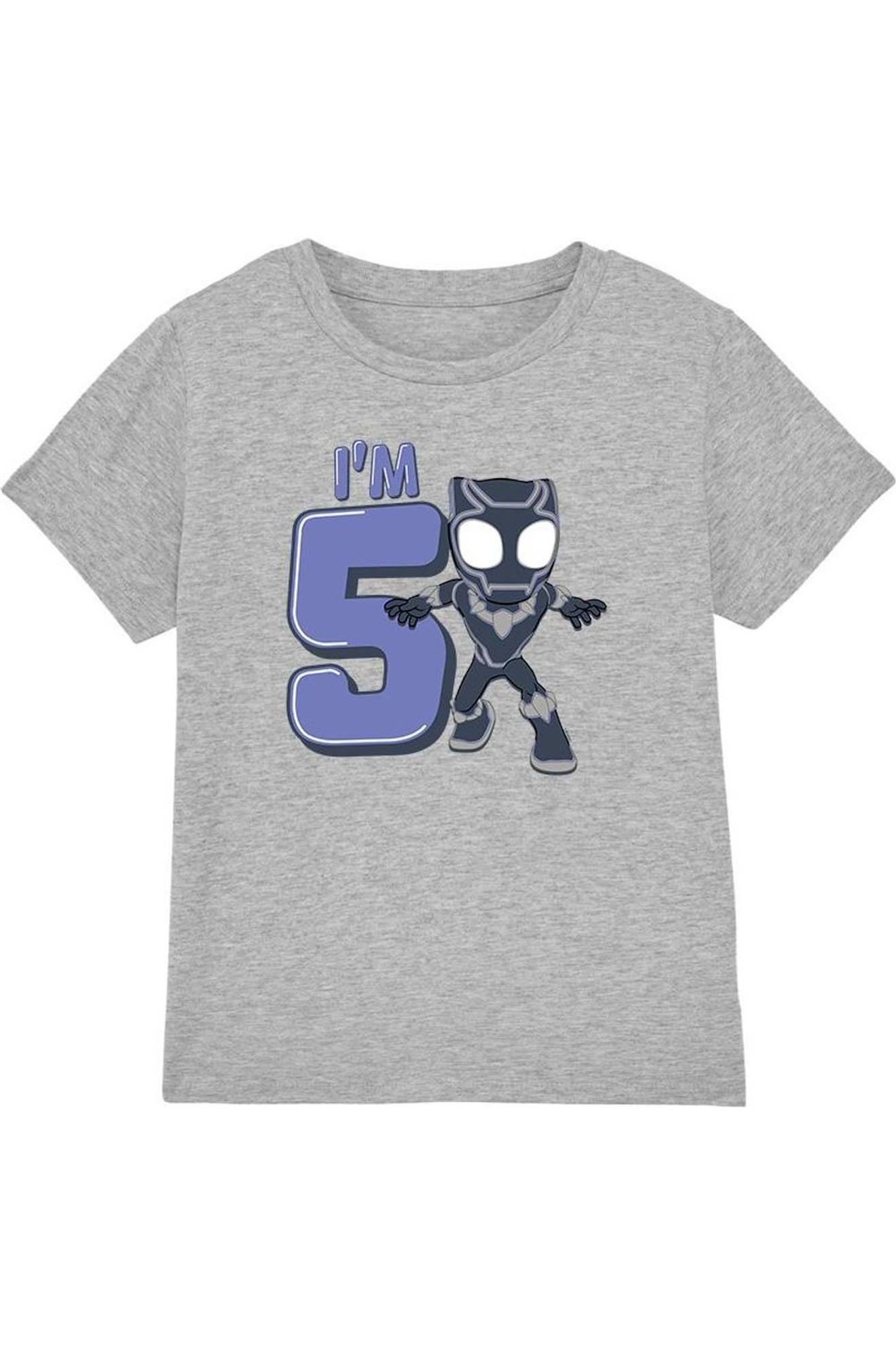 T-shirt Coton Gris Chiné