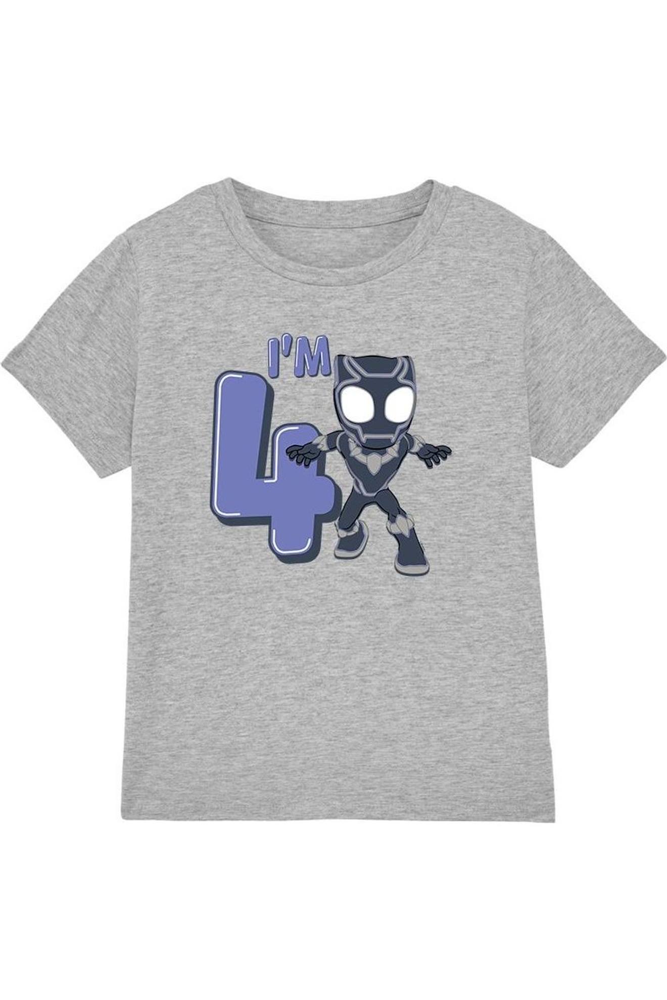 T-shirt Coton Gris Chiné