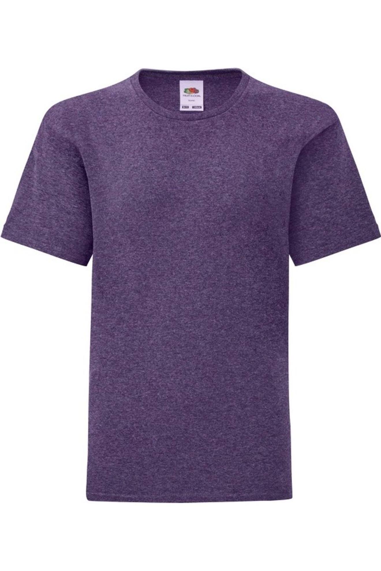 T-shirt Iconic Coton 150 Violet Chiné
