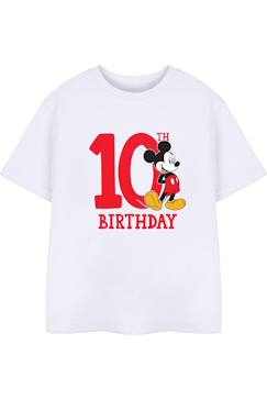 T-shirt 10ème anniversaire motif mickey mouse coton disney  - vertbaudet enfant