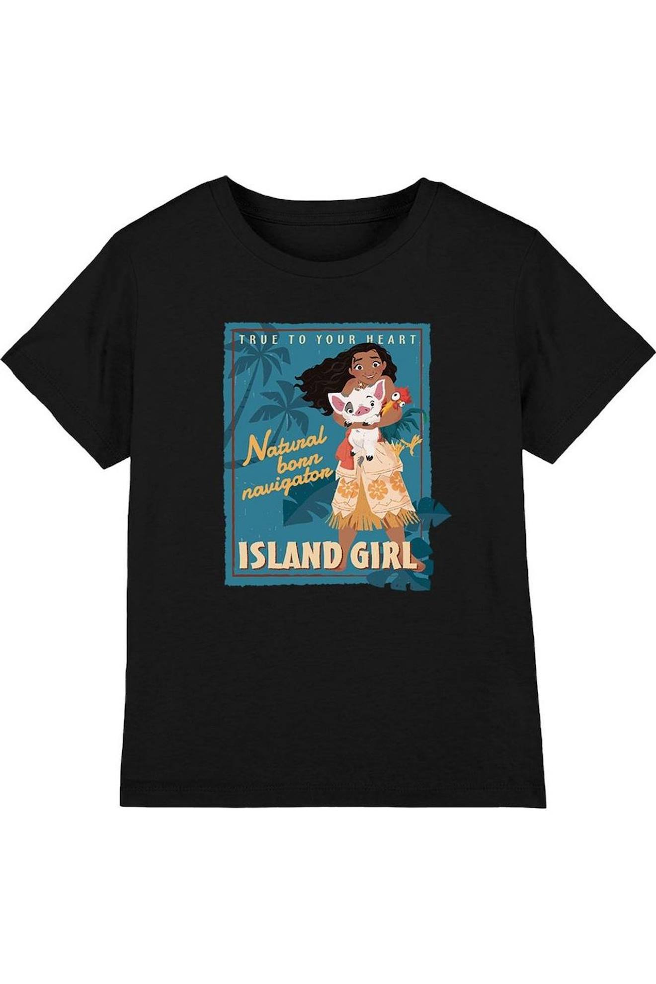 T-shirt Coton Vaiana Island Girl Noir 20 €