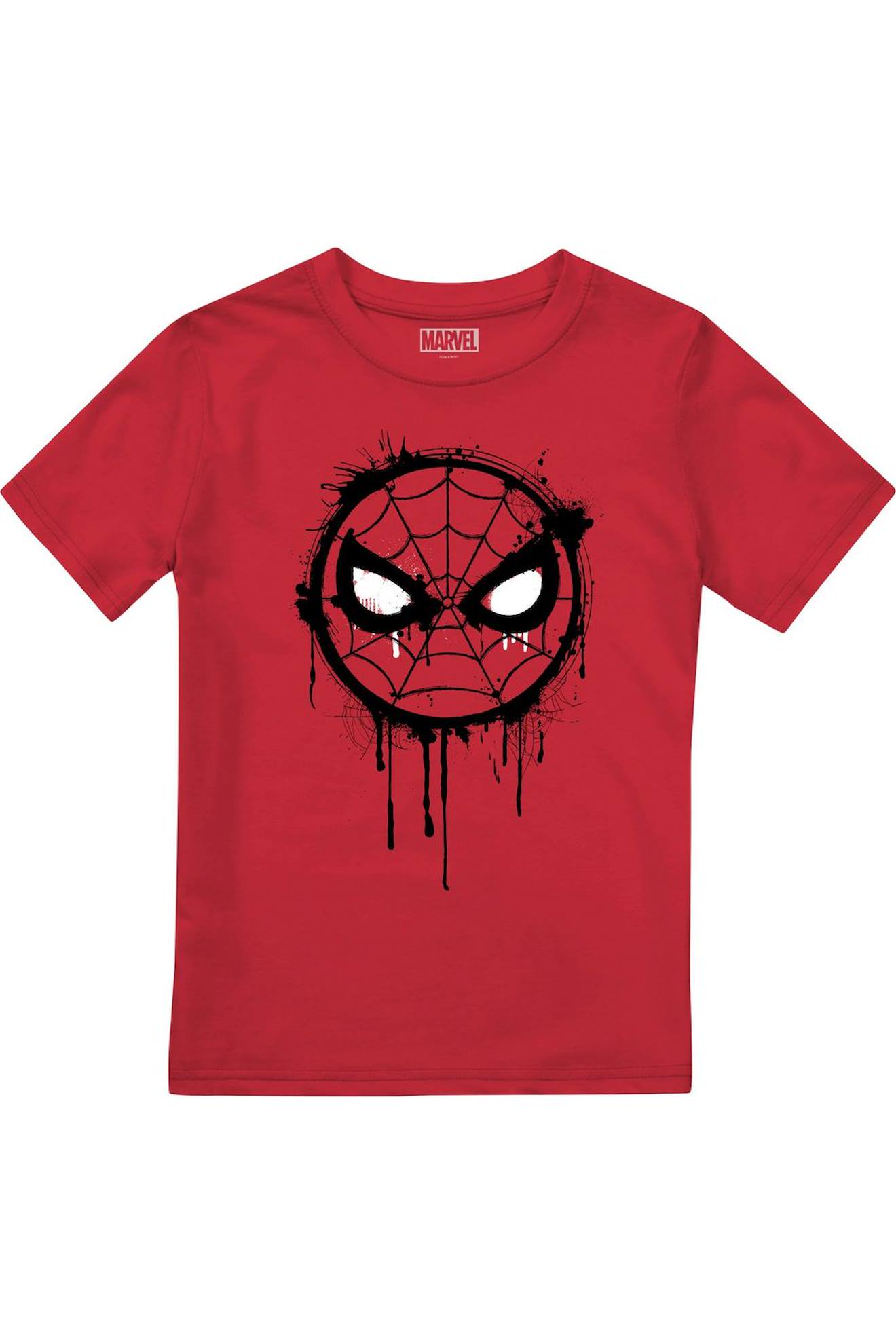 T-shirt Motif/style Graffiti Coton Rouge