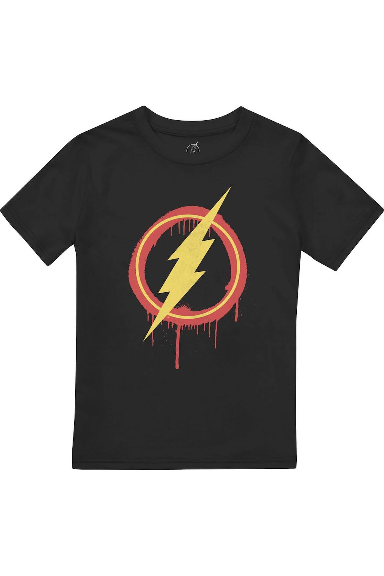 T-shirt Motif Effet À La Bombe Coton Noir