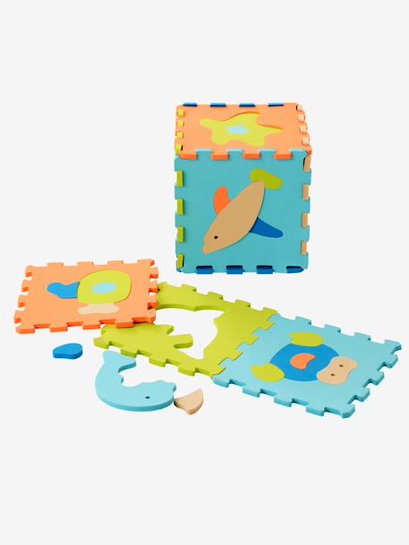 Tapis puzzle géant en mousse Océan bleu 1 - vertbaudet enfant 