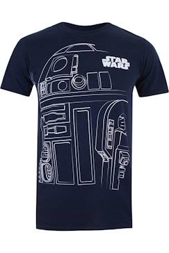 T-shirt motif contour de r2-d2 coton star wars  - vertbaudet enfant
