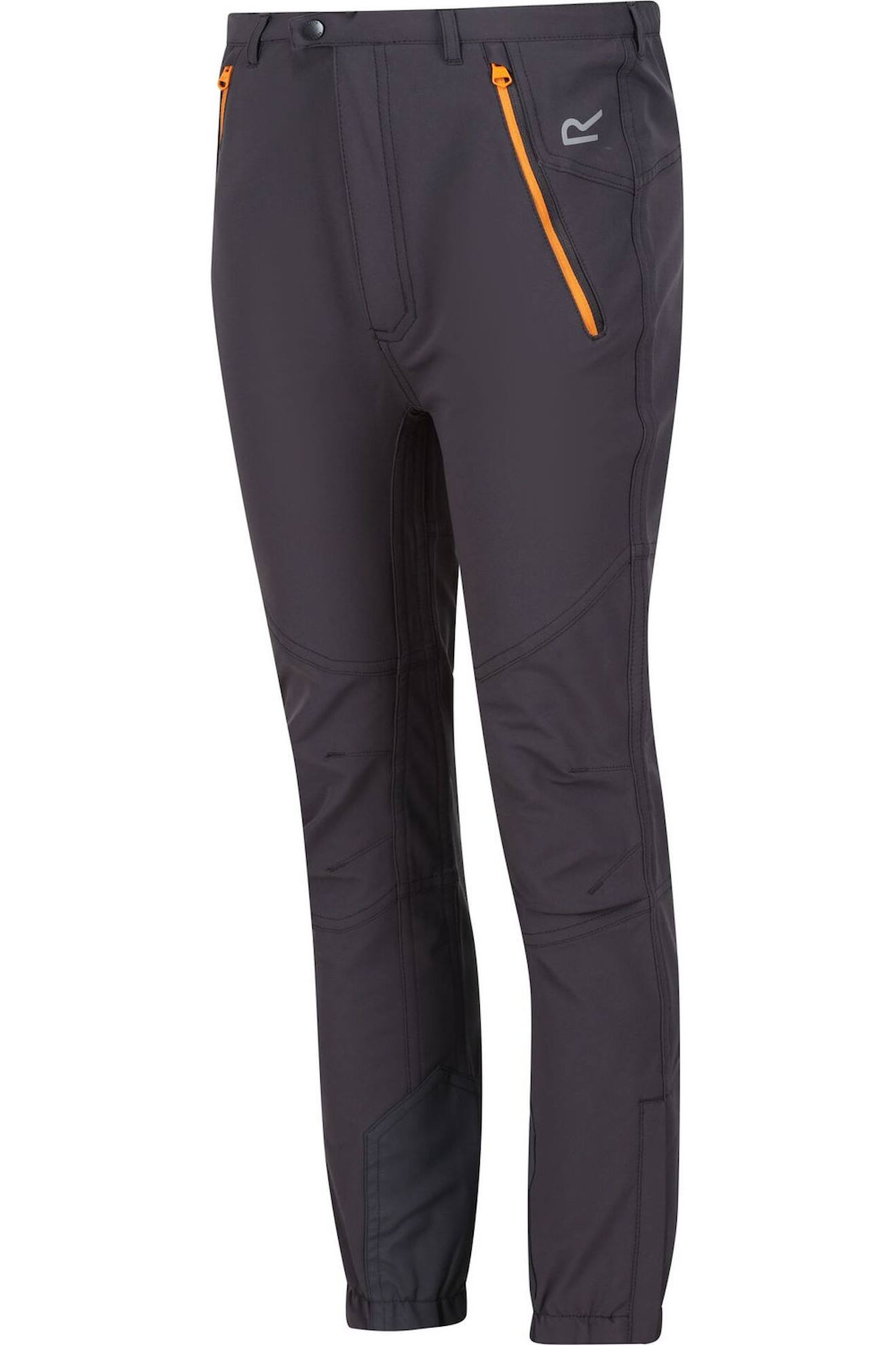 Pantalon Polyester Tech Mountain Gris Phoque / Orange Clair
