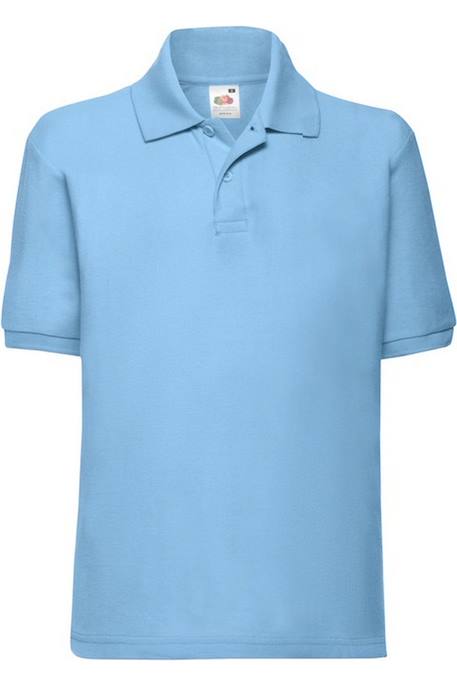 Polo polyester Blanc+Bleu ciel+Bleu marine+Bleu marine sombre+Bleu roi+Bordeaux+Gris chiné+Noir+Rouge+Tournesol+Vert bouteille 4 - vertbaudet enfant 
