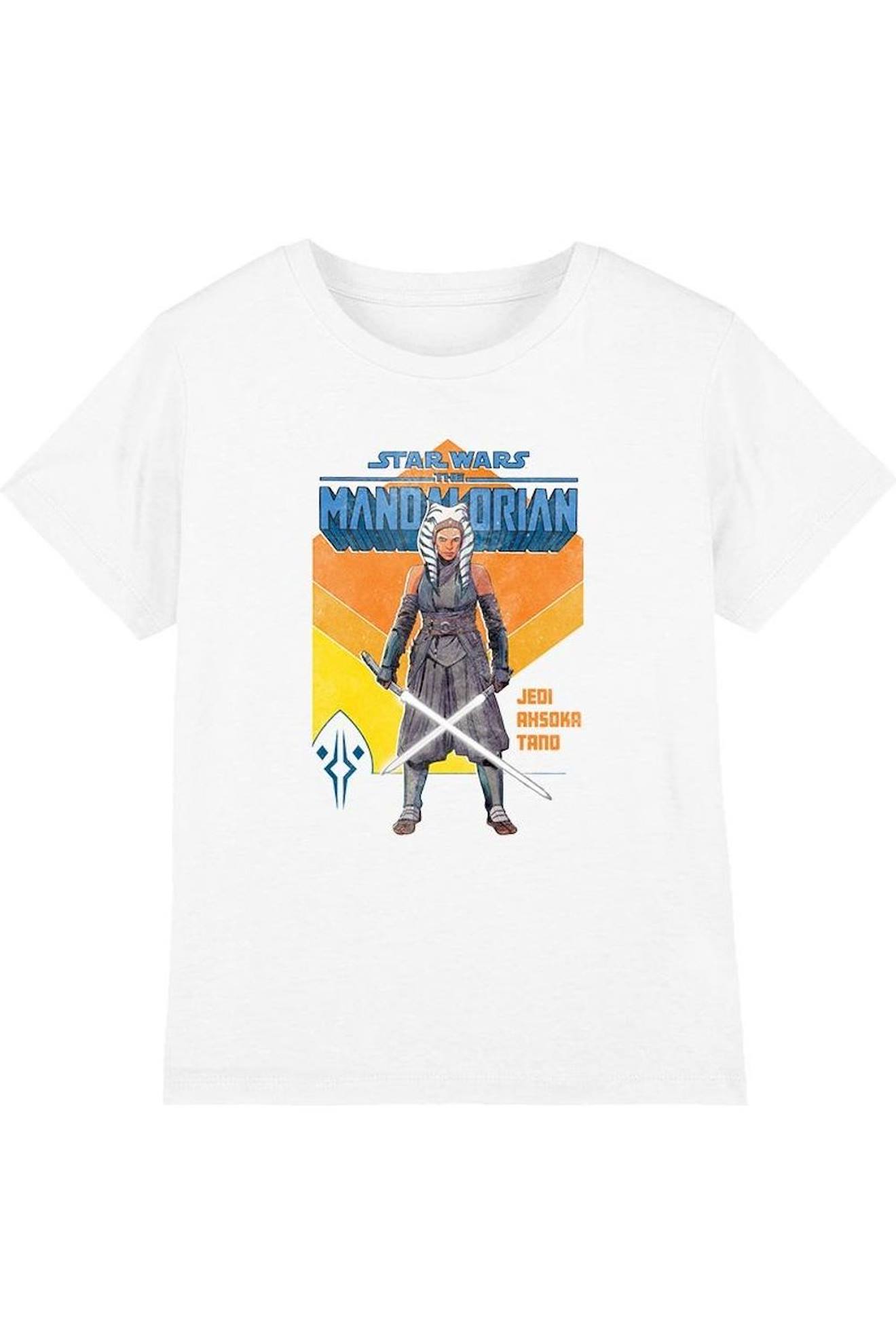 T-shirt Motif Ahsoka Coton Star Wars Jedi Blanc
