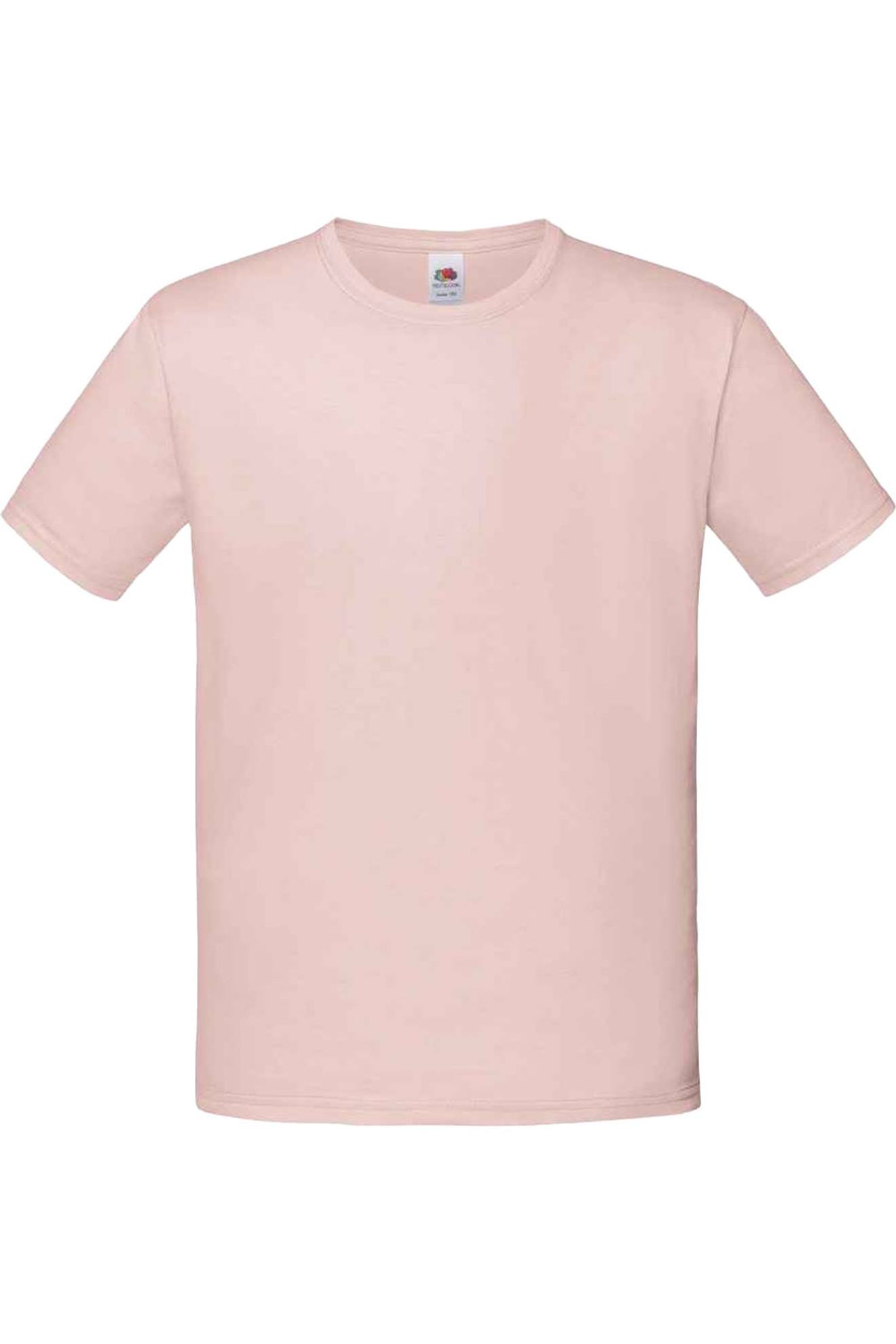 T-shirt Coton Peigné Et Filé À L'anneau Iconic Rose Pâle