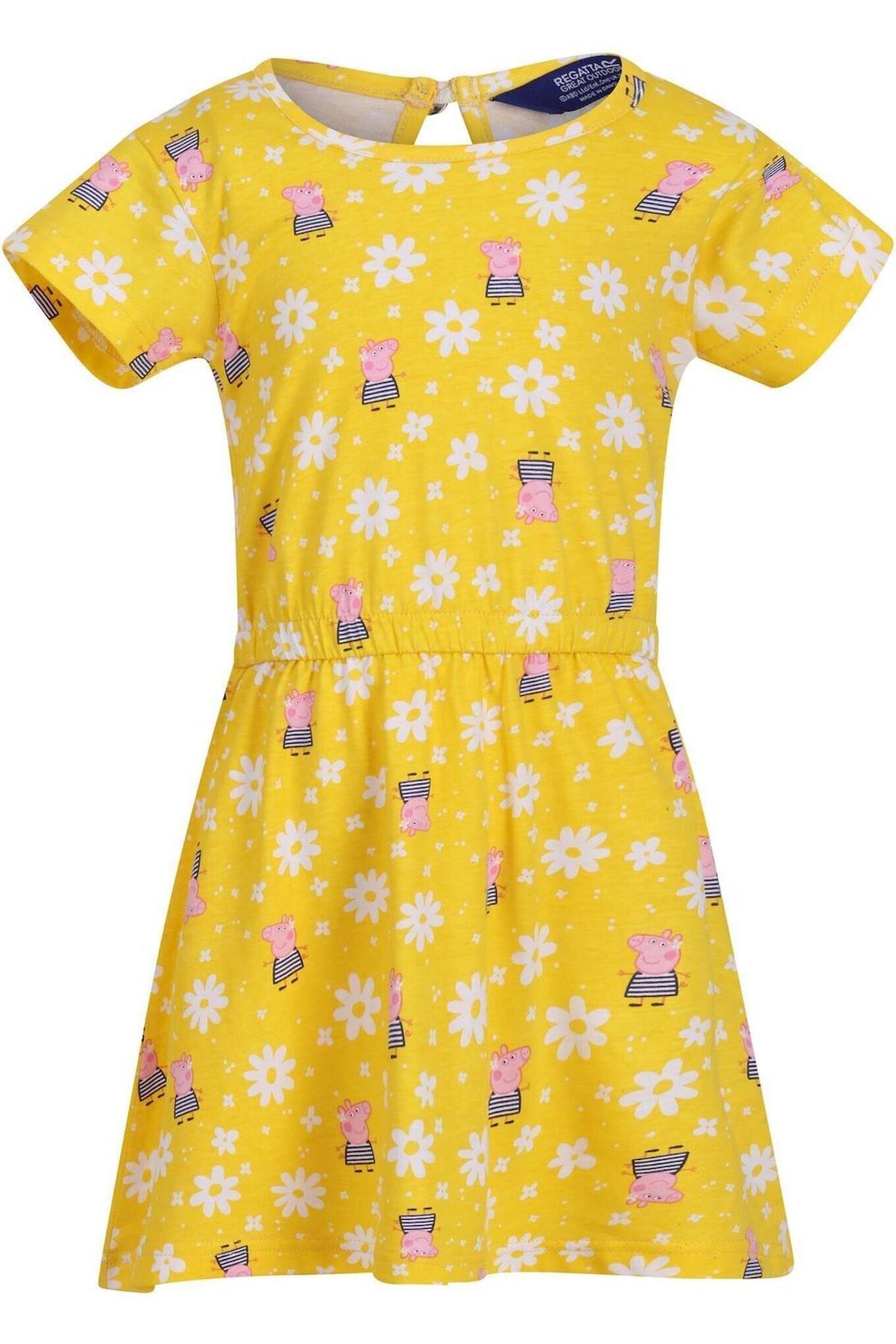 Robe Décontractée Coton Peppa Pig Jaune Vif
