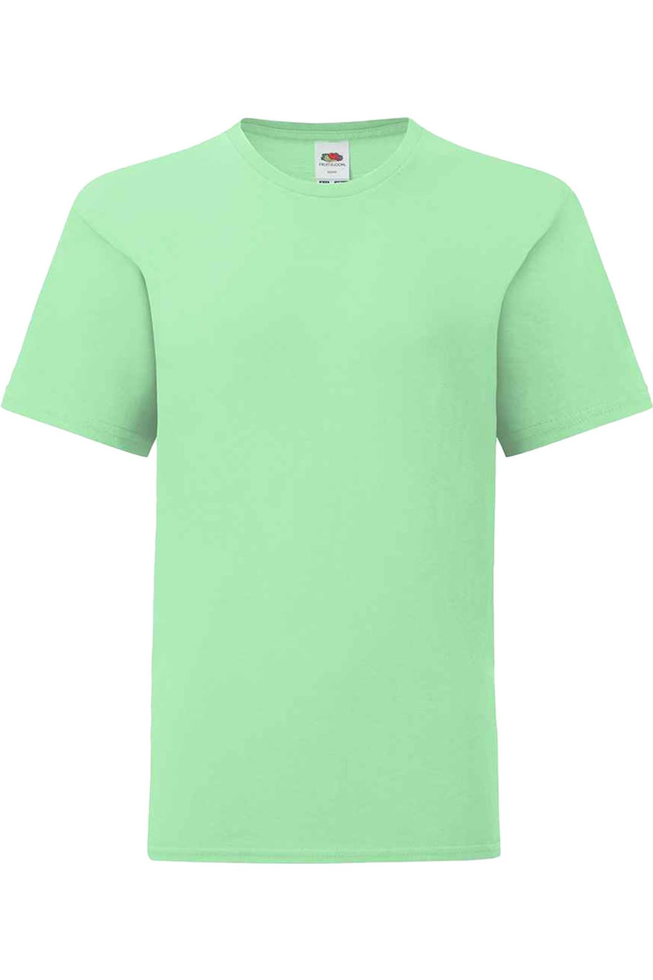 T-shirt Coton Peigné Et Filé À L'anneau Iconic Vert Pâle