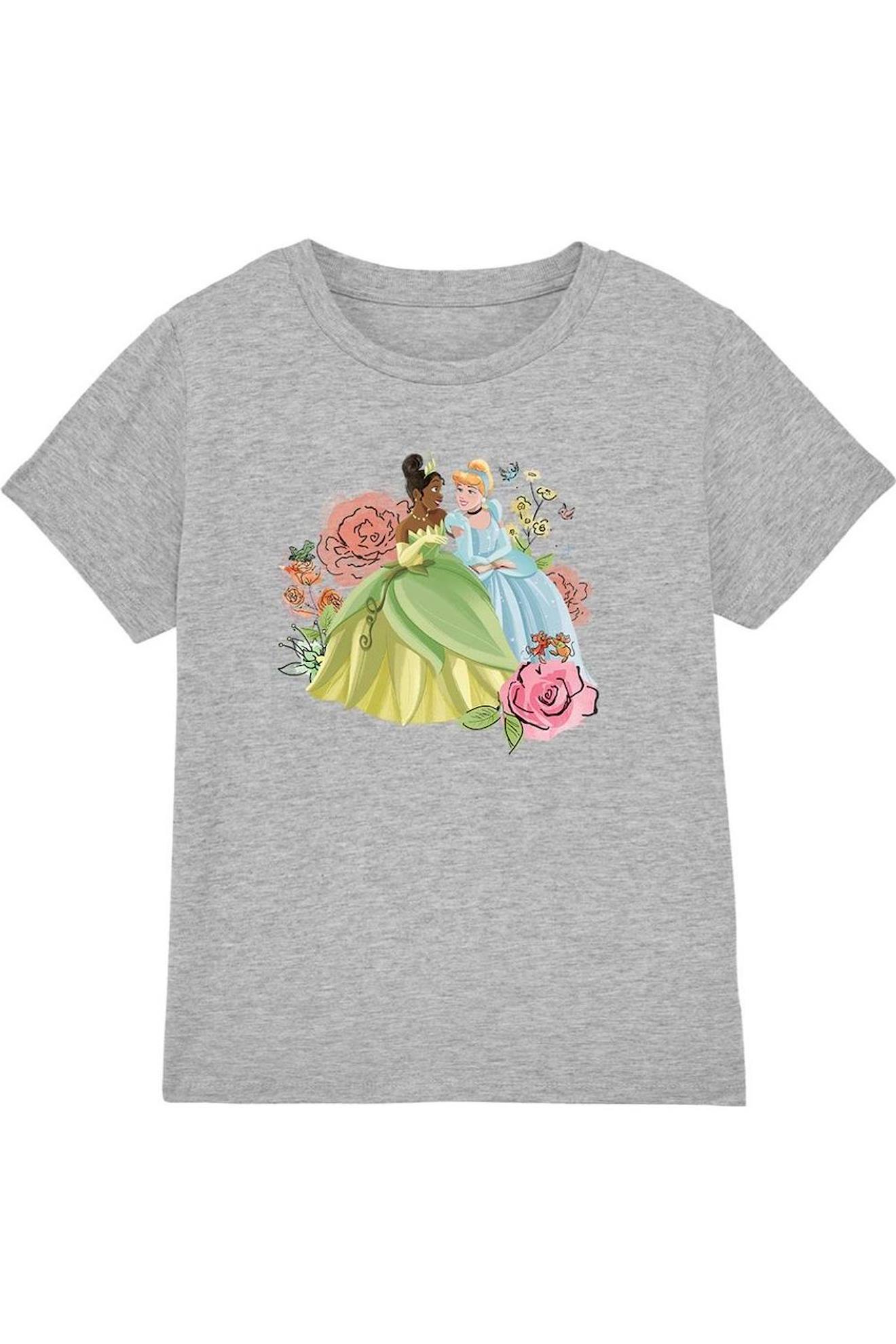 T-shirt Coton Disney In The Garden Gris Chiné