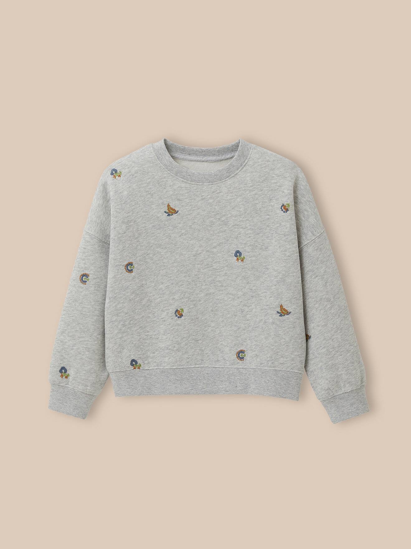Sweat Coton Biologique - Collection Junior Gris Chine