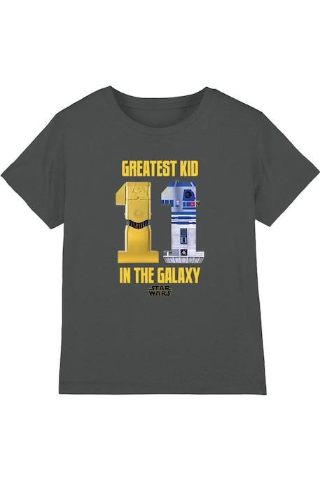 Fille-T-shirt, sous-pull-T-shirt motifs c-3po et r2-d2 coton star wars greatest kid