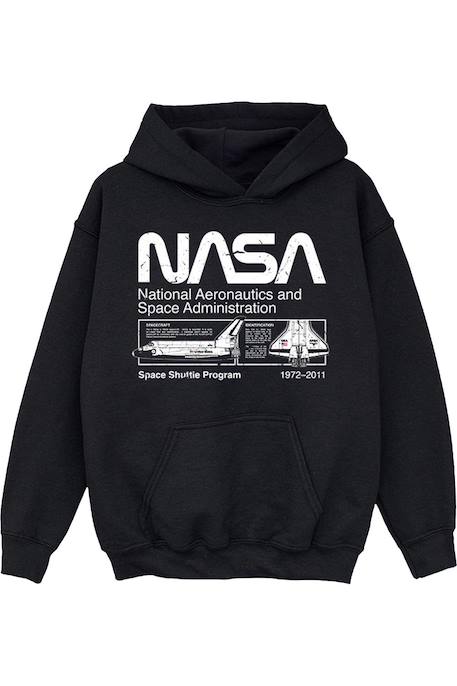 Sweat à capuche coton nasa  - vertbaudet enfant
