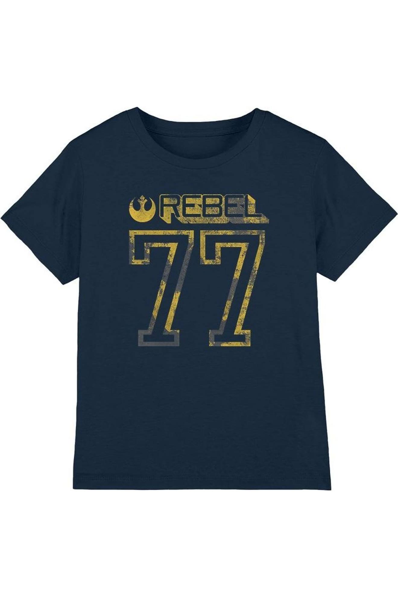 T-shirt Manches Courtes Rebel Coton Star Wars Rebel 77 Bleu Marine