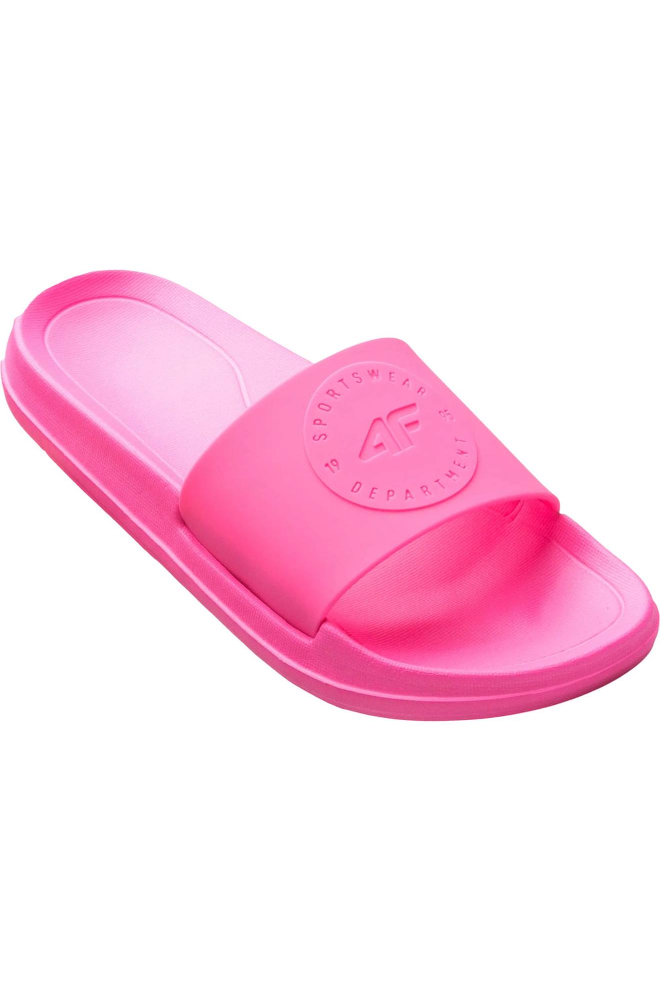 Claquettes Synthétique Rose Vif