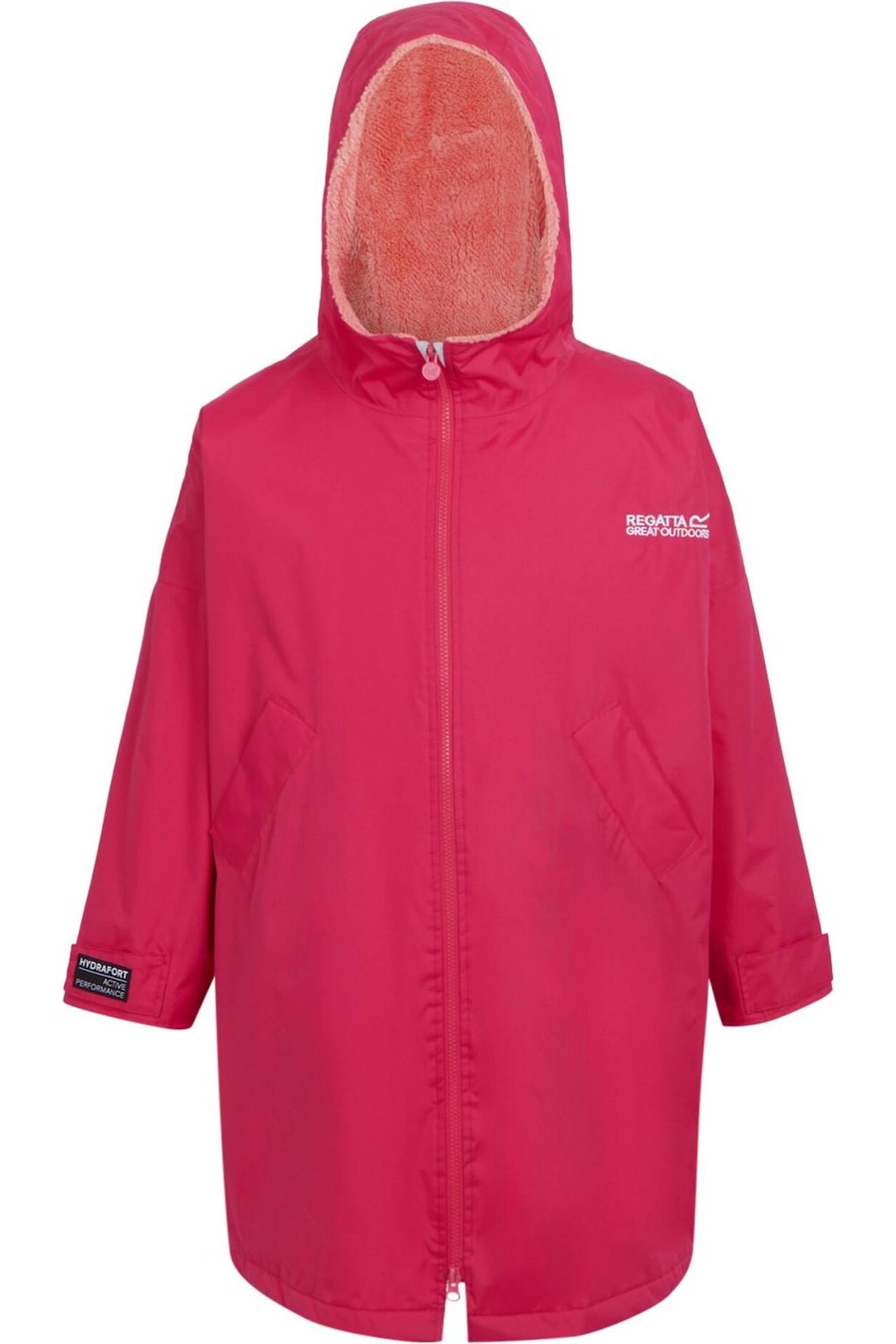 Peignoir À Langer Imperméable Rose Fluo / Rose Coquillage