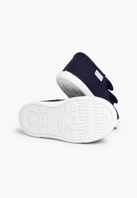 Baskets en toile avec scratchs pour enfant Blanc+Bleu denim+Bleu marine+Gris+Rouge+Sable+Vert fougère+Vert menthe 15 - vertbaudet enfant 