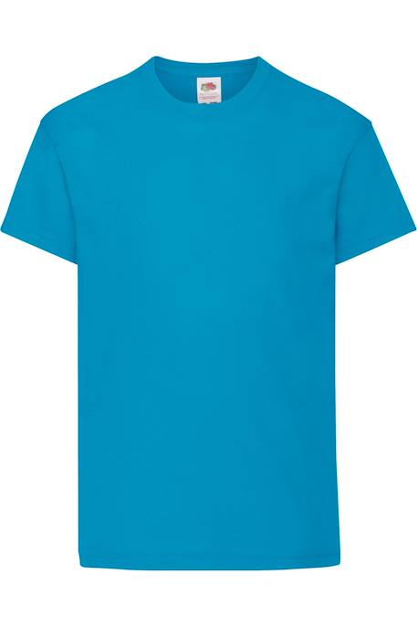 T-shirt coton original Azur+Bleu ciel+Bleu marine+Bleu marine sombre+Bleu roi+Jaune+Noir+Olive classique+Orange+Rouge+Rouge orangé+Tournesol+Vert bouteille+Vert citron+Vert kelly+Violet 1 - vertbaudet enfant 