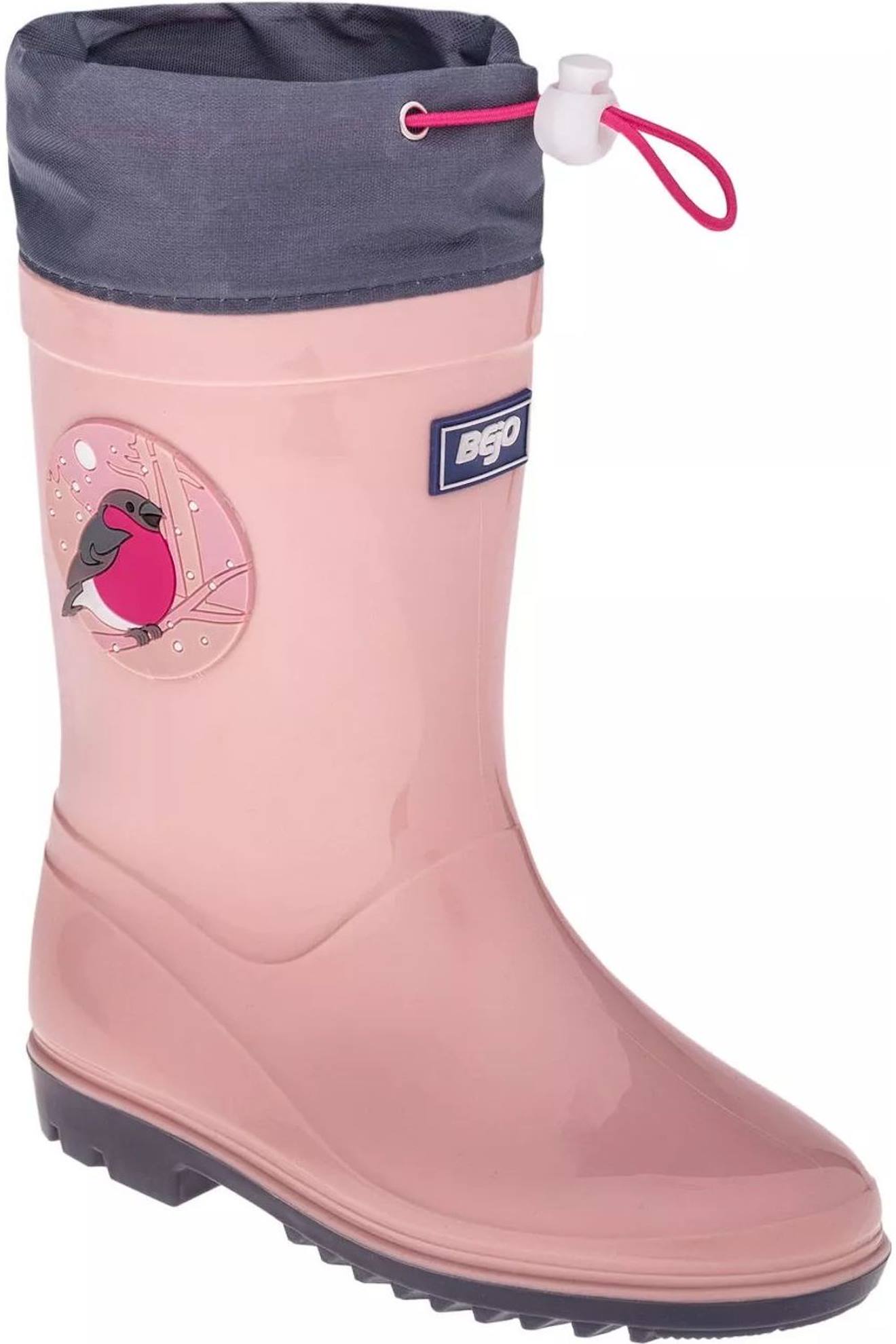 Bottes De Pluie Motif/style Oiseau Kai Rose Argenté / Gris