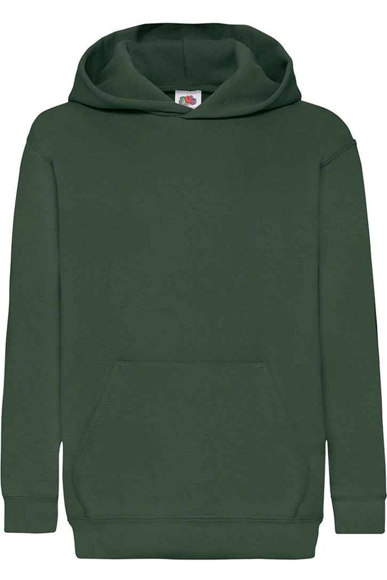 Sweat À Capuche Coton Classic Vert Bouteille